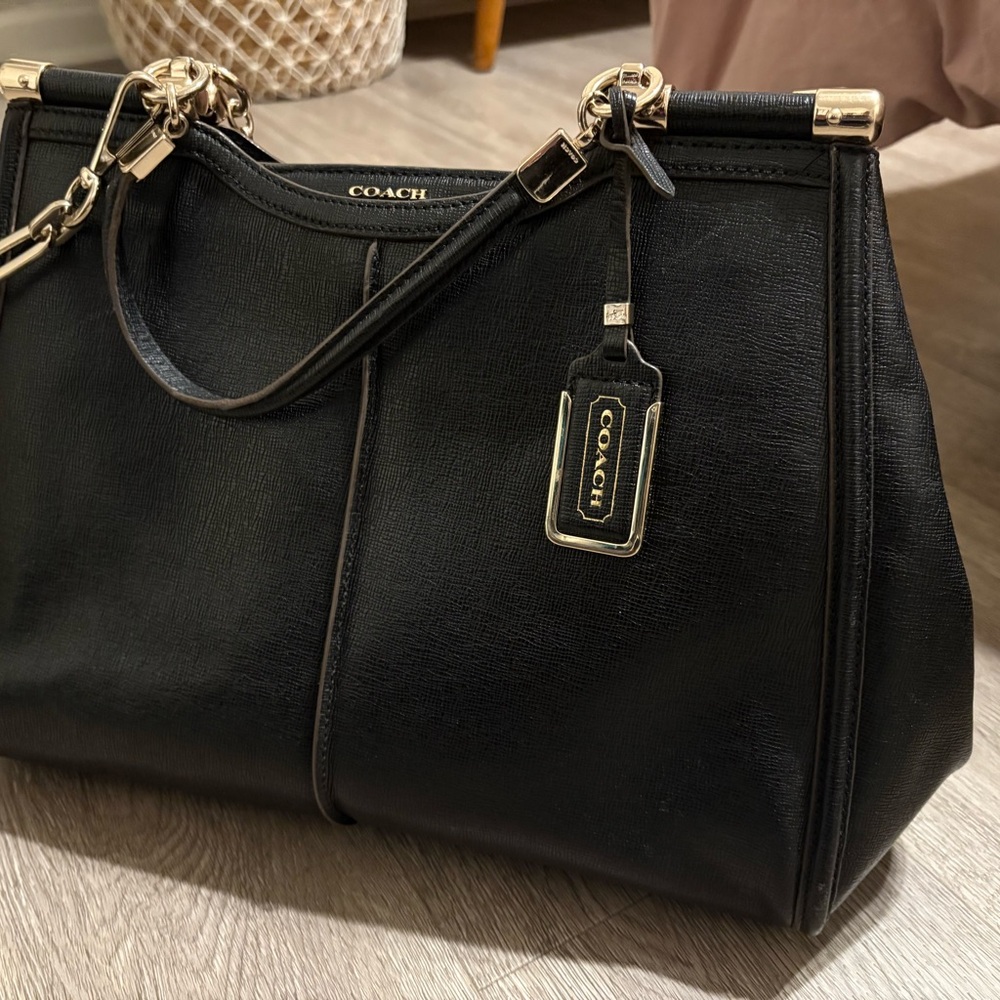 Coach Elegant Black and Gold Women's Bag